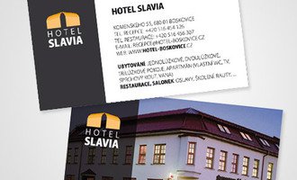 Design logotypu a vizitek pro Hotel Slavia 