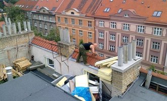 Instalace  hromosvodu ing.Štulc Terronská ulice Praha.