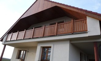 Dřevěné zábradlí balkónu zábradlí typ TABOR