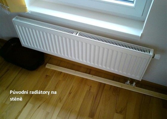 Montáž (výměna) radiátorů RADIK - stav před realizací