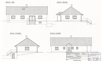 Realizace hromosvodu v novostavbě přízemního RD - stav před realizací