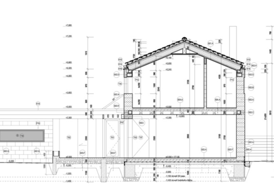 Architektonická studie, projekt pro stavební povolení a realizaci stavby