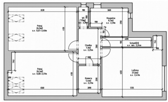 Rekonstrukce interiéru domu 200m2 (4+1) - stav před realizací