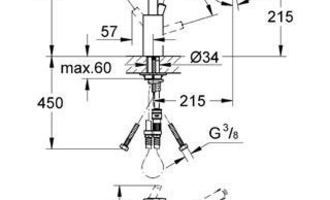 Výměna kuchyňské baterie GROHE + instalace - stav před realizací