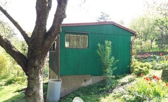 Rekonstrukce asfaltové střechy - zahradní chata - stav před realizací
