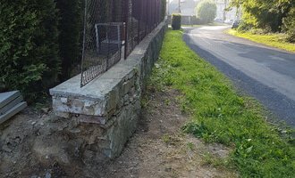 Rekonstrukce oplocení GABION - stav před realizací