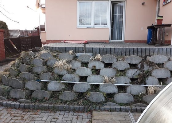 Renovace a rozšíření terasy RD - stav před realizací