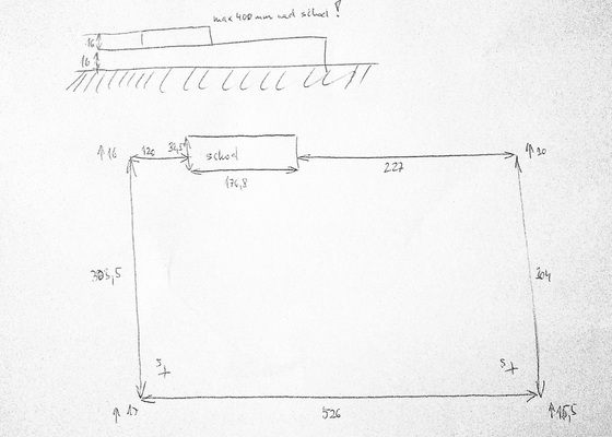 Pokladka externi terasy 17m2 (TopStone / Peidra) - stav před realizací