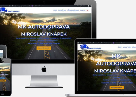 Responzivní web + webhosting.