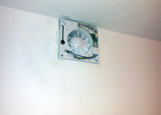 Zapojení ventilátoru v koupelně