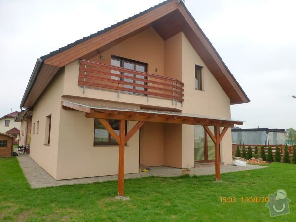 Zahradní pergola ke zdi domu : pergola_3