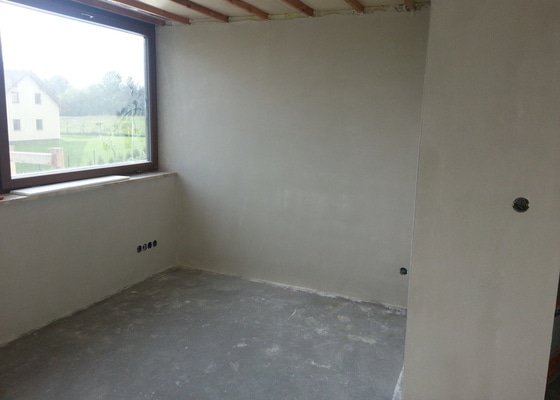 Tenkovrstvé sádrové omítky 450m2