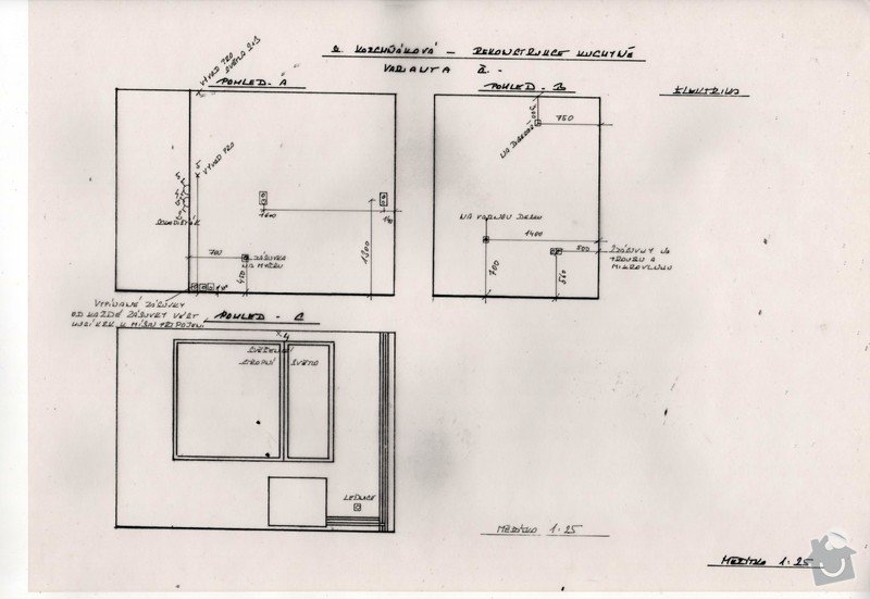 Rekonstrukce bytu 2+1 v paneláku: Elektrika kuchyně a jádro