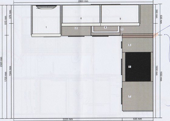 IKEA - montáž kuchyně - stav před realizací