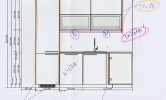 IKEA - montáž kuchyně - stav před realizací