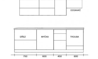 Smontování a připojení kuchyňské linky - stav před realizací