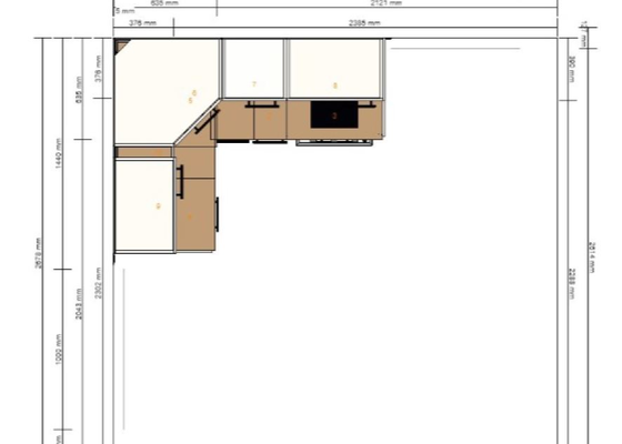 Montáž rohové kuchyně Ikea