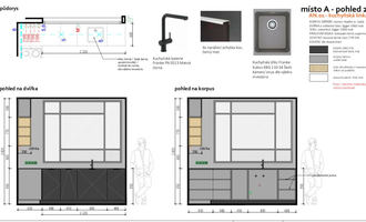 Kuchyň a šatní skříně na míru - stav před realizací