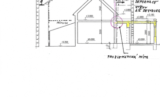 Statický Statický posudek - vliv odbourání části domu