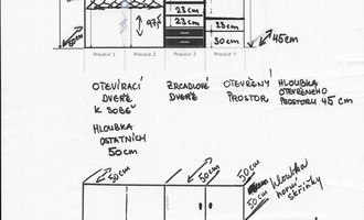 Truhlářství / Vestavena skrin - stav před realizací