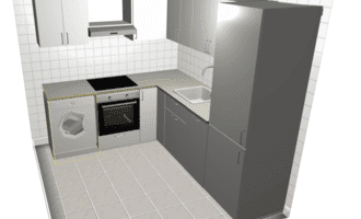 Rekonstrukce koupelny a kuchyně - stav před realizací