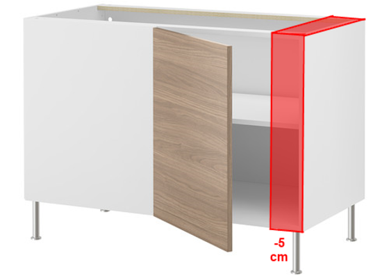 Frézovaný spoj + kolíkový spoj kuch. deska + úprava skříněk IKEA