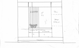 Chodba v RD - Vestavěná skříň + Zádveří - stav před realizací