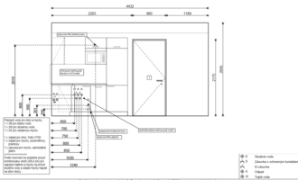 Příprava instalace pro kuchyňskou linku - stav před realizací