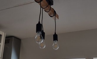 Instalace nových světel v bytě + drobné práce