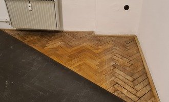 Renovace parket ve starem bytě - stav před realizací