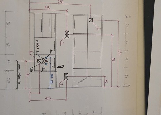 Elektroinstalace - 2 nové zásuvky, osvětlení, osazení nových na stavající místa