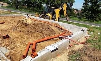 Stavba základové desky 150 m2 V.Přílepy