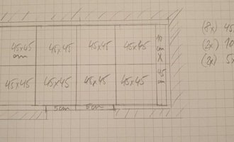 Položení dlažby do sauny (1 x 2m) - stav před realizací