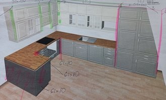 Montáž kuchyně IKEA - stav před realizací