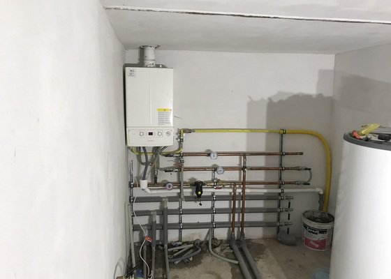 Rozvody topení + kondezační kotel Immergas