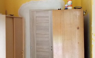 Malování pokojů, 2 místnosti, 50 m² - stav před realizací