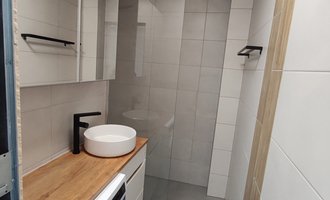 Rekonstrukce zděné koupelny v bytě