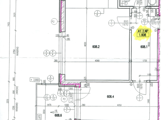 Malování bytu, 4 místnosti, 56 m²