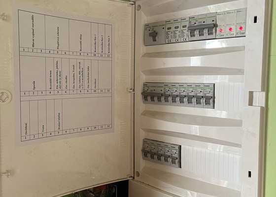 Oprava elektroinstalace rodinného domu