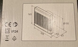 Oprava ventilátoru na wc - stav před realizací