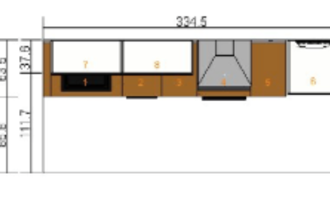 Elektropříprava, doprava a montáž kuchyňské linky IKEA - stav před realizací