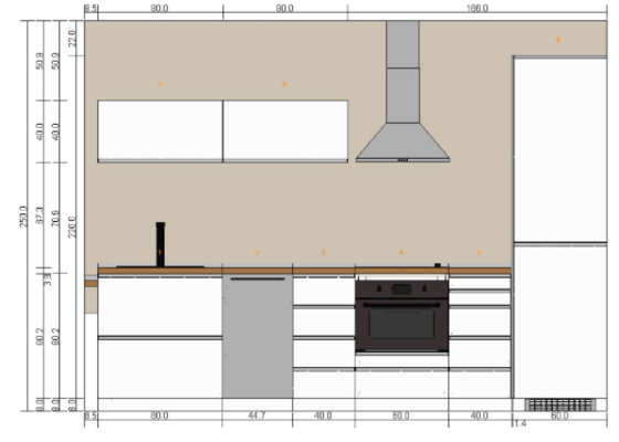 Elektropříprava, doprava a montáž kuchyňské linky IKEA