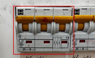Výměna hlavního jističe - stav před realizací
