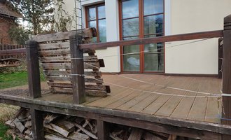 Rekonstrukce dřevěné terasy - stav před realizací