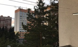 Sítě proti holubům na balkon a vnitřní žaluzie - stav před realizací