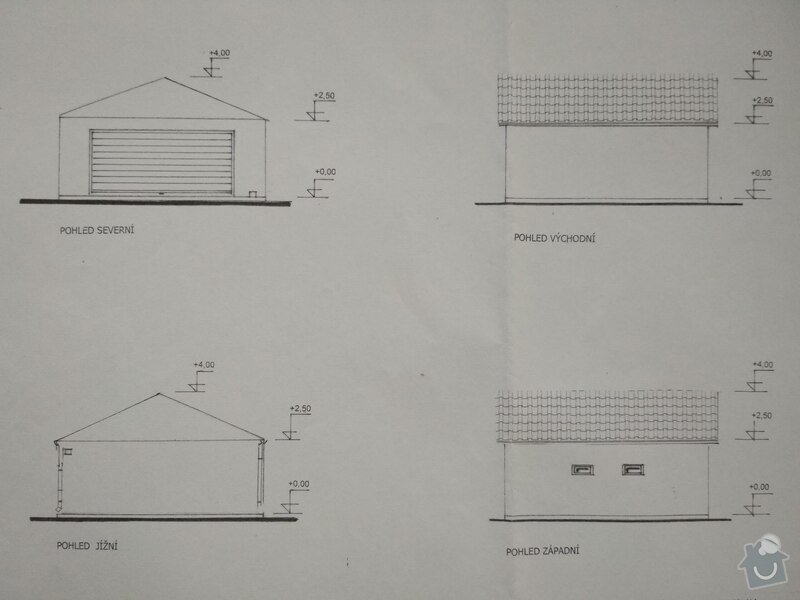 Stavba garáže: Pohledy