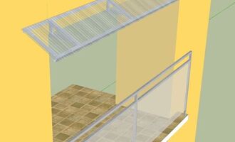 Sítě proti ptactvu na panelovém domě pro společné chodbové balkony