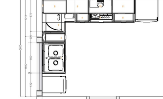 Montáž kuchyňské linky IKEA - stav před realizací