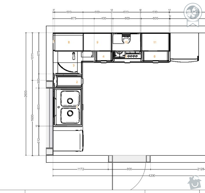 Montáž kuchyňské linky IKEA: kcuhe3