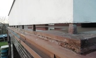 Renovace balkonu/ nadzemní terasy - stav před realizací